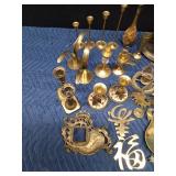 Lot of brass items