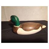 Hand carved and painted wooden duck by WBF II
