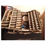 Large double sided tackle box of tackle