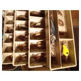 Large double sided tackle box of tackle