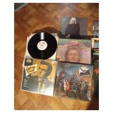 Lot of vinyl albums including Johnny cash sealed and 3 dog night with its plastic still on