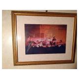 Vintage framed photo of Gerry Garcia with Grateful Dead