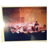 Vintage framed photo of Gerry Garcia with Grateful Dead