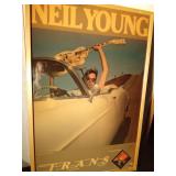 Vintage framed Neil Young Poster