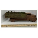 1940s Marx Pressed Steel Farm or Stake Truck Vintage Toys