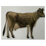 De Laval Cream Separator Tin Die Cow Advertising Cutout