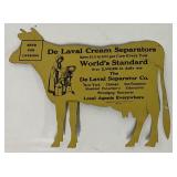De Laval Cream Separator Tin Die Cow Advertising Cutout