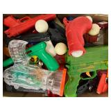 Lot of Vintage Squirt Guns, Dart Guns, Ping Pong K-Gun Large Lot