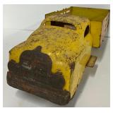 Banner Toys Pressed Steel Toy Ice Truck Yellow Truck 1930-1940s