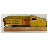 Banner Toys Pressed Steel Toy Ice Truck Yellow Truck 1930-1940s