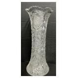 Vintage American Brillant Cut Crystal Vase