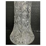 Vintage American Brillant Cut Crystal Vase