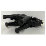 Black Leather Elephant Figurine