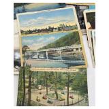 Large Lot of Vintage Travel Postcards