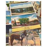 Large Lot of Vintage Travel Postcards