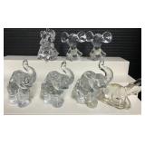 Lead Crystal Animals Lot of 7, Fenton and Princess House