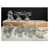 Lead Crystal Animals Lot of 7, Fenton and Princess House
