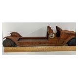 Pressed steel antique vintage toy truck, dump truck 1920s or 1930s