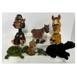 Lot of 7 Animal Bobbleheads