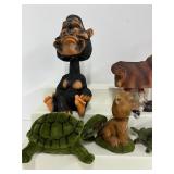 Lot of 7 Animal Bobbleheads