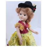 Lot of 2 Vintage Sleepy Eye Dolls, Hard Plastic, Birthdays Dresses, 1940-50