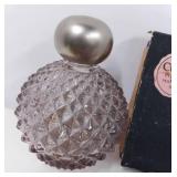 Vintage Vanity Items, Perfume Bottles, Cutex Kit, Akro Agate PowderJar