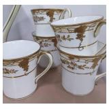 Nippon Japan Hot Chocolate Pot and Six Cups and Saucers