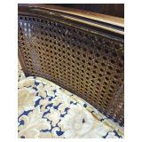 Vintage Caned Wing Back Chair