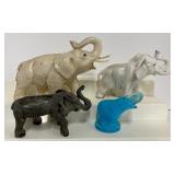 Lot of 4 Elephant Figurines