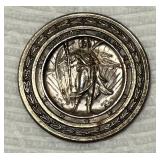 St. Christopher Patron Saint of Travelers Sterling Silver over Copper Medal