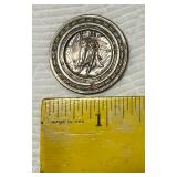 St. Christopher Patron Saint of Travelers Sterling Silver over Copper Medal