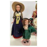 Lot of Vintage Antique Souvenir Dolls