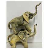 Crushed Oyster Shell Elephants Made in Phillipines