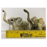 Crushed Oyster Shell Elephants Made in Phillipines