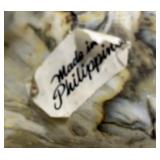 Crushed Oyster Shell Elephants Made in Phillipines