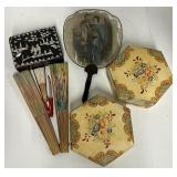 Chinese black lacquer box with mother-of-pearl (MOP) inlay Japanese Paper Mache Boxes