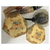 Chinese black lacquer box with mother-of-pearl (MOP) inlay Japanese Paper Mache Boxes