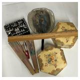 Chinese black lacquer box with mother-of-pearl (MOP) inlay Japanese Paper Mache Boxes