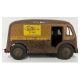 Vintage Banner Pressed Steel Jewel Tea Co. Delivery Toy Truck