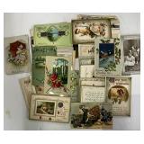 Lot of Vintage Postcards Victorian Era Kittens Dogs Holiday ETC
