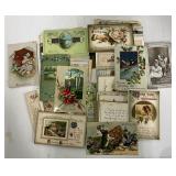 Lot of Vintage Postcards Victorian Era Kittens Dogs Holiday ETC