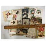 Lot of Vintage Postcards Victorian Era Kittens Dogs Holiday ETC