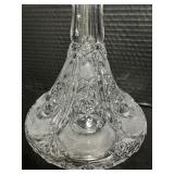 Cut Crystal Ships Decanter Heavy Crystal with Stopper