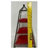 Brass and Glass Display Case Curio Cabinet Pyramid Shape
