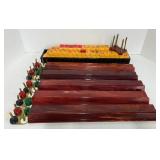 Mahjong Game Vintage Antique Bakelite Butterscotch Set with Case
