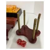 Mahjong Game Vintage Antique Bakelite Butterscotch Set with Case