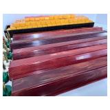 Mahjong Game Vintage Antique Bakelite Butterscotch Set with Case