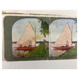 Antique Stereoscope and 20 Stereograph Cards