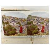 Antique Stereoscope and 20 Stereograph Cards