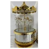Blown Glass Elephant Music Boxes Lot of 2